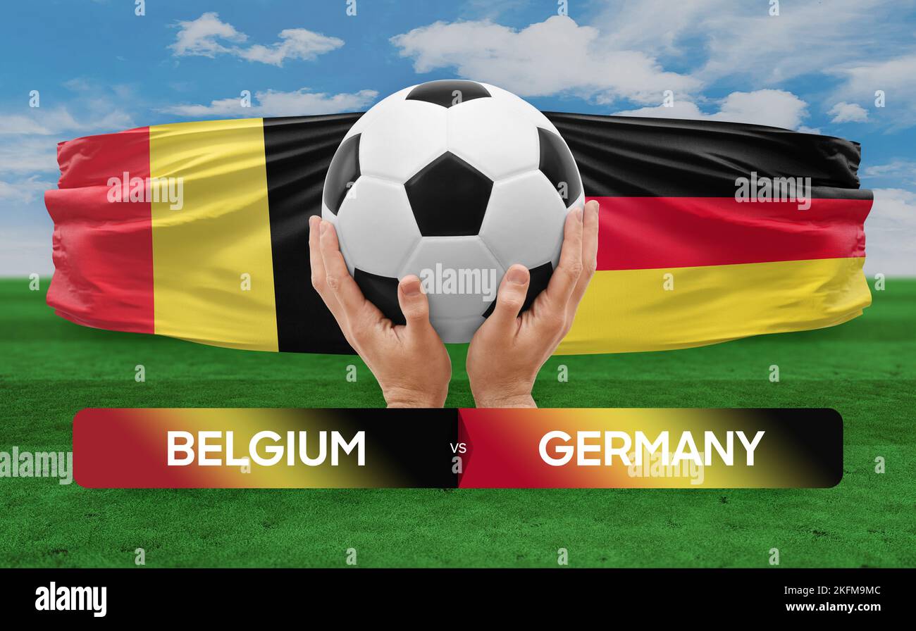Belgium vs Germany national teams soccer football match competition