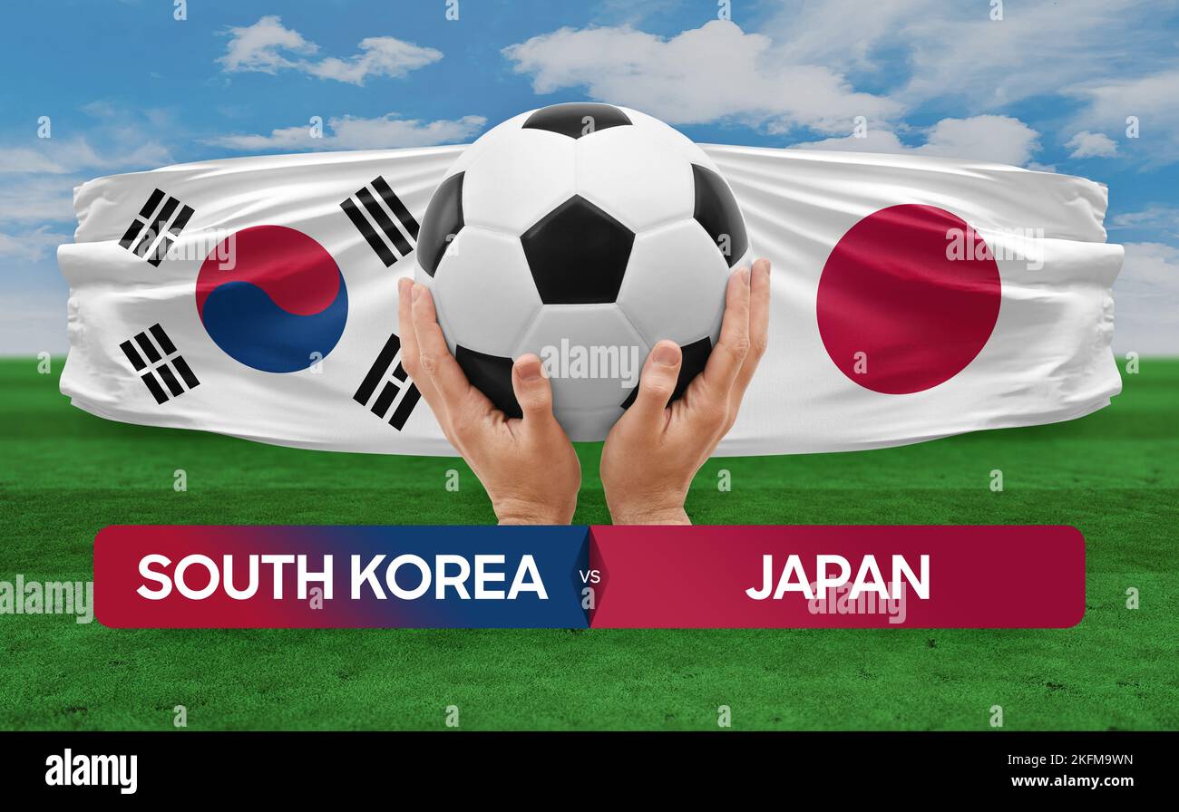 South Korea vs Japan national teams soccer football match competition