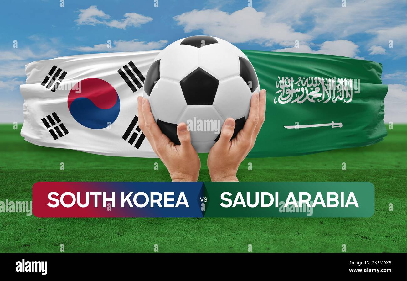 South Korea vs Saudi Arabia national teams soccer football match