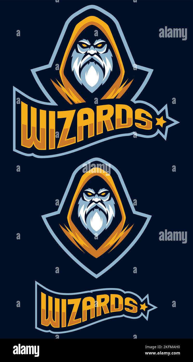 Wizards R0oster Wizard Team Mascot Stock Vector Image & Art - Alamy