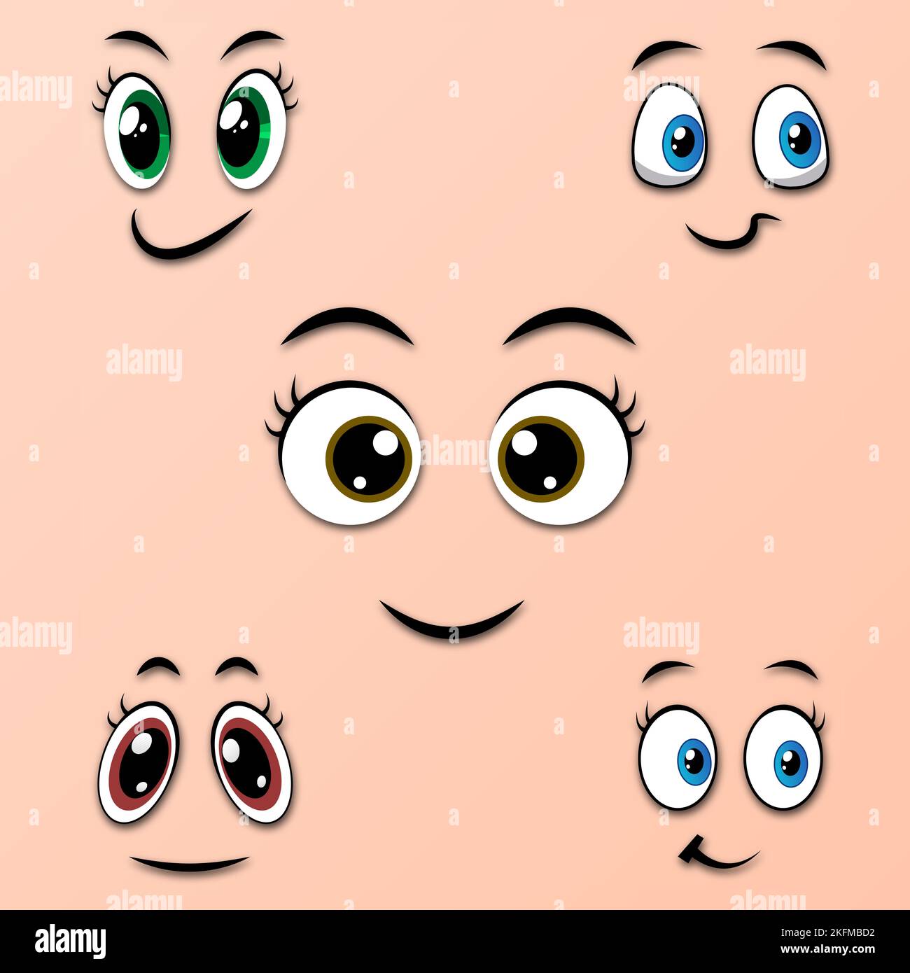 This is a illustration of Cute anime-style eyes with a sad expression Stock  Vector Image & Art - Alamy