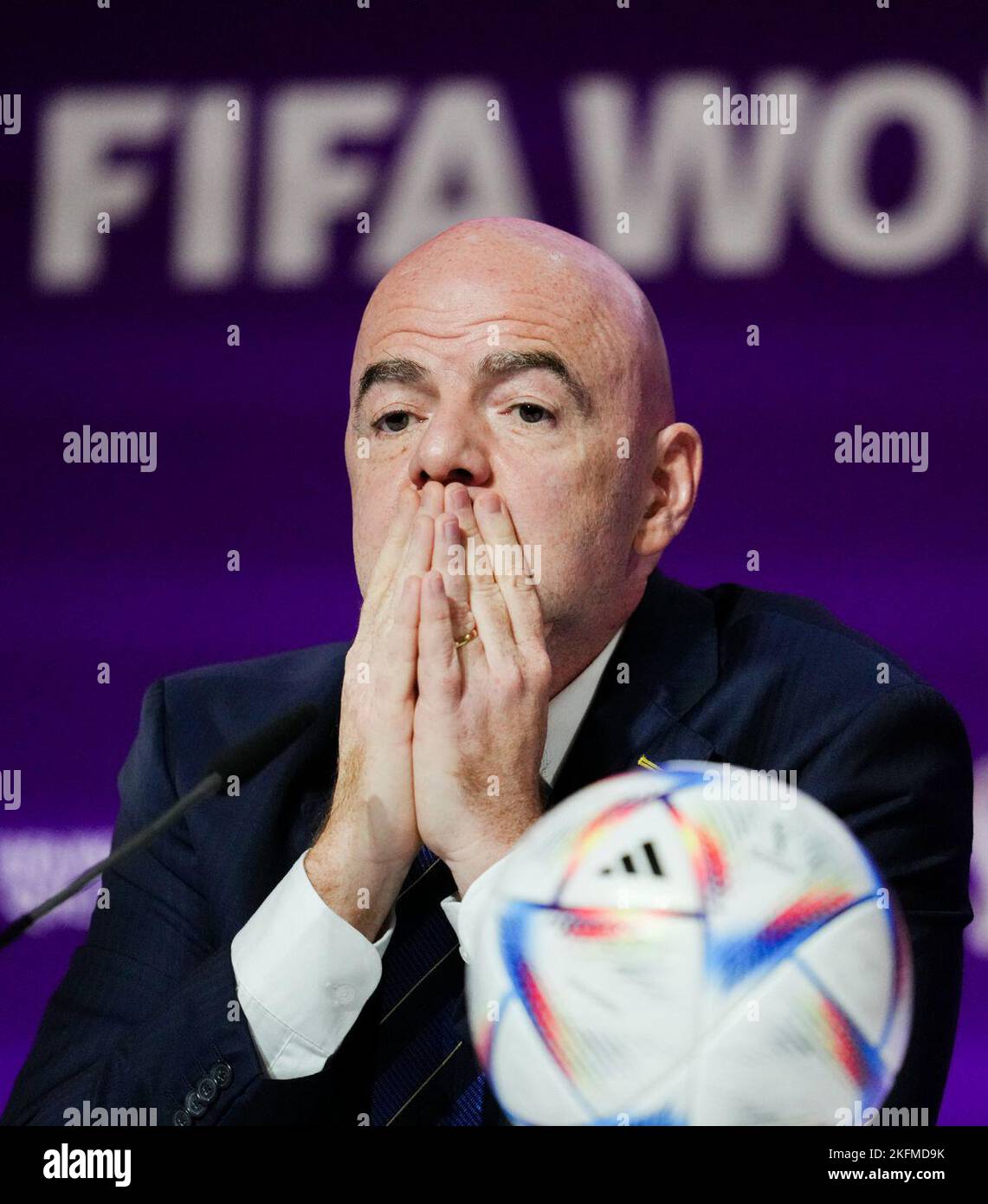 Fifa President Gianni Infantino Press Conference Saturday Nove Hi res Fifa President Gianni Infantino Press Conference Saturday Nove Hi res