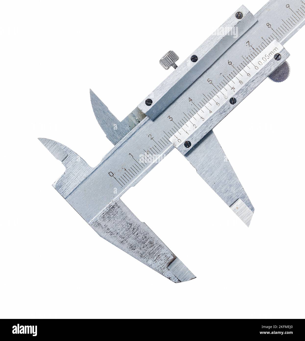 Slide caliper isolated on white Stock Photo Alamy