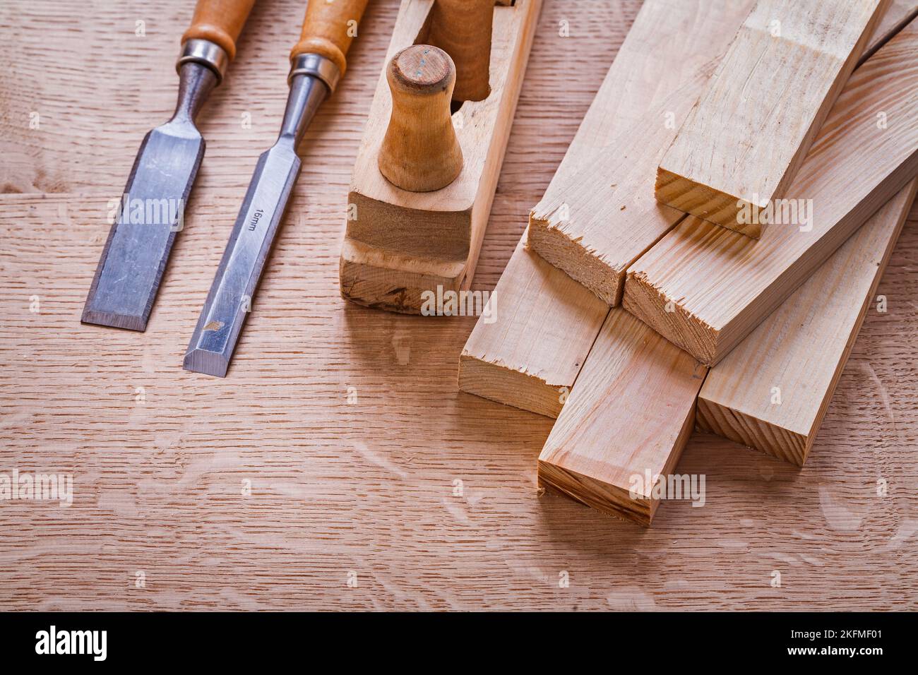 Stack Of Wooden Planks Chisels Woodworkers Plane On Board Stock Photo Alamy Stack Of Wooden Planks Chisels Woodworkers Plane On Board Stock Photo Alamy