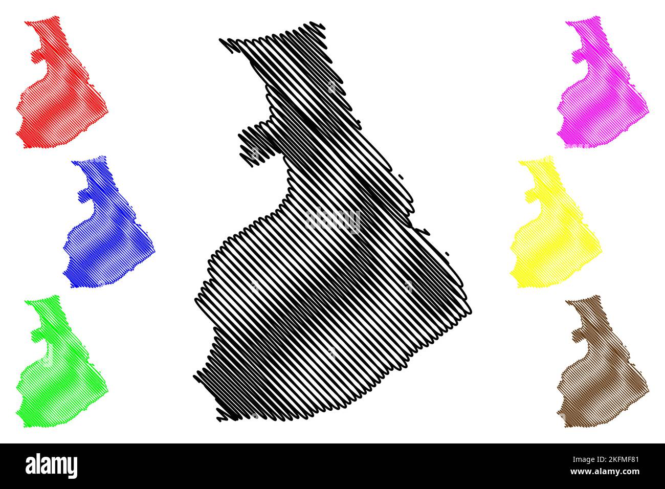 Baltra island Republic of Ecuador - Baltra Island Republic Of Ecuador Pacific Ocean Latin Or South America Galapagos Islands Archipielago De Colon Map Vector Illustration Scribble 2KFMF81 