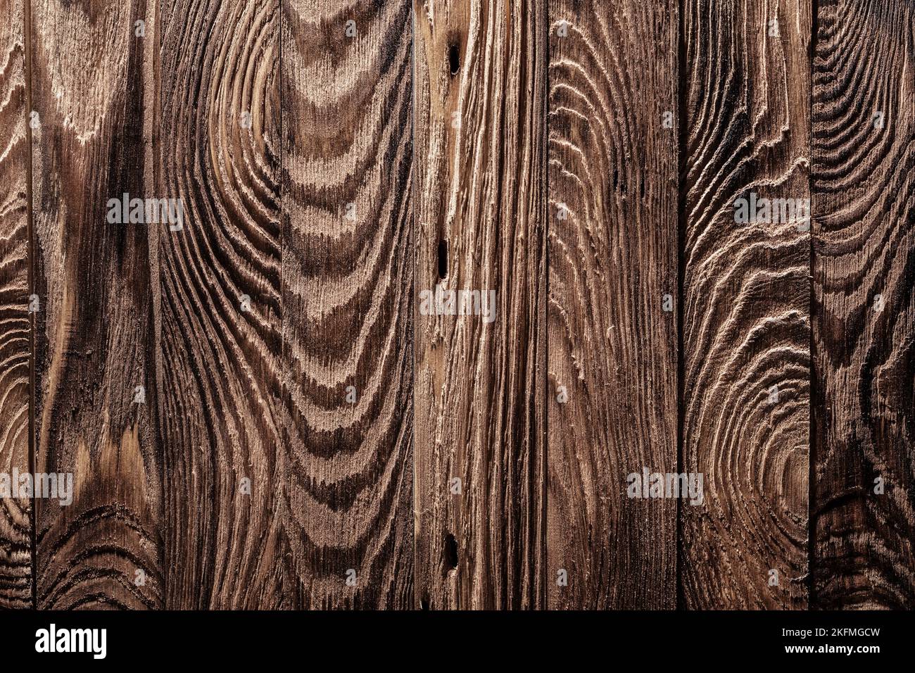 vertical brown vintage wooden texture general view Stock Photo