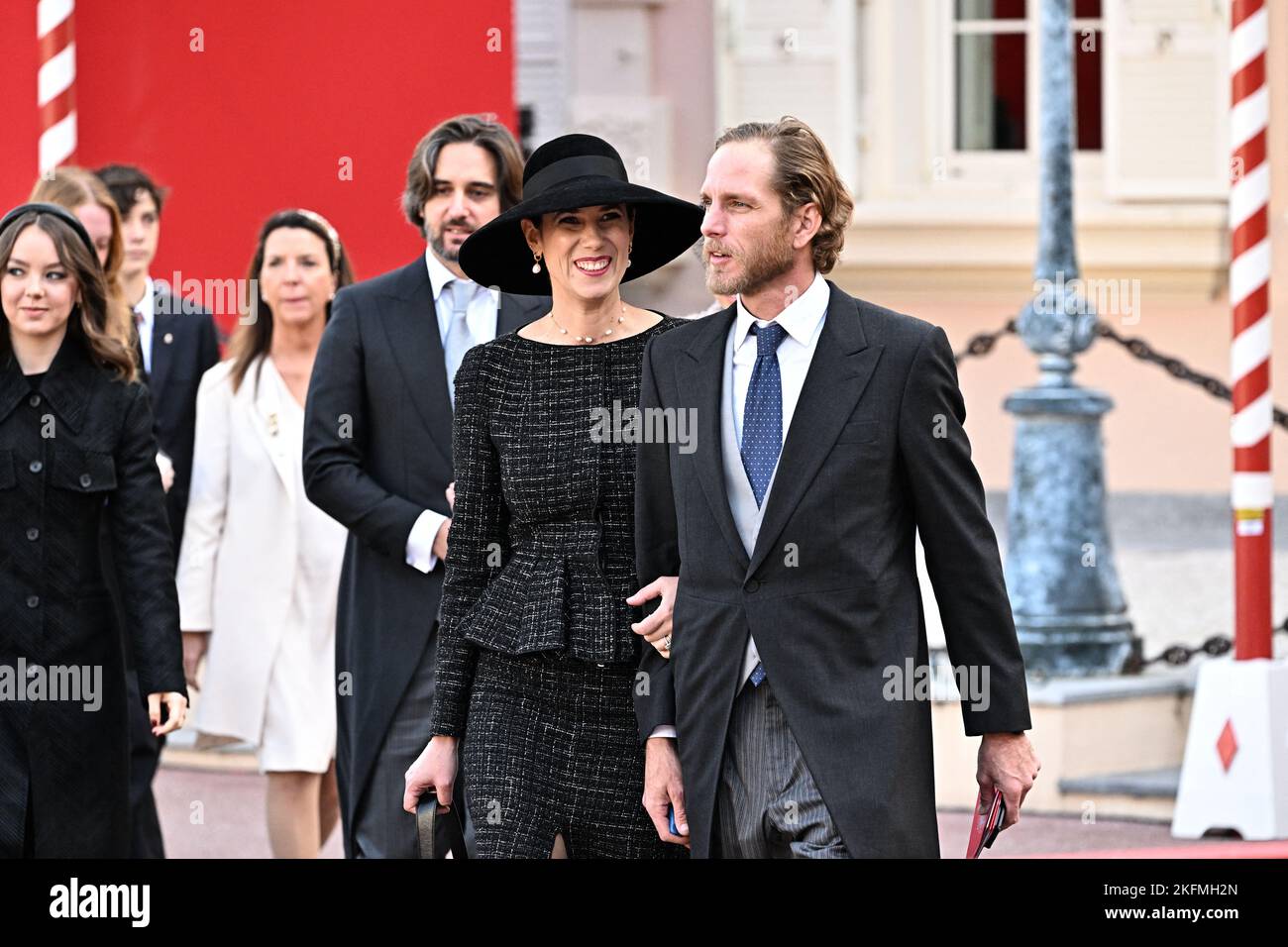 Andrea Casiraghi and Tatiana Santo Domingo during the Monaco National