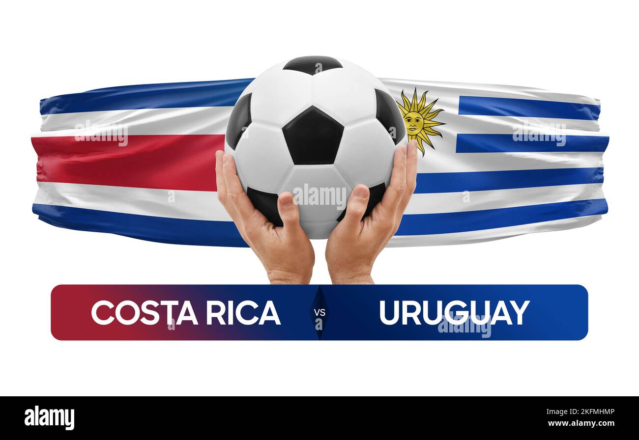 Costa Rica vs Uruguay national teams soccer football match competition