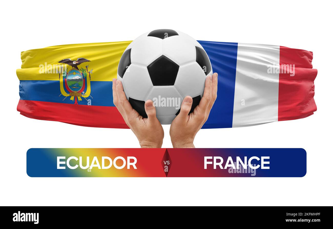 Ecuador vs France national teams soccer football match competition
