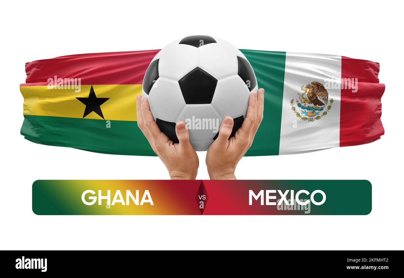 Ghana vs Mexico national teams soccer football match competition
