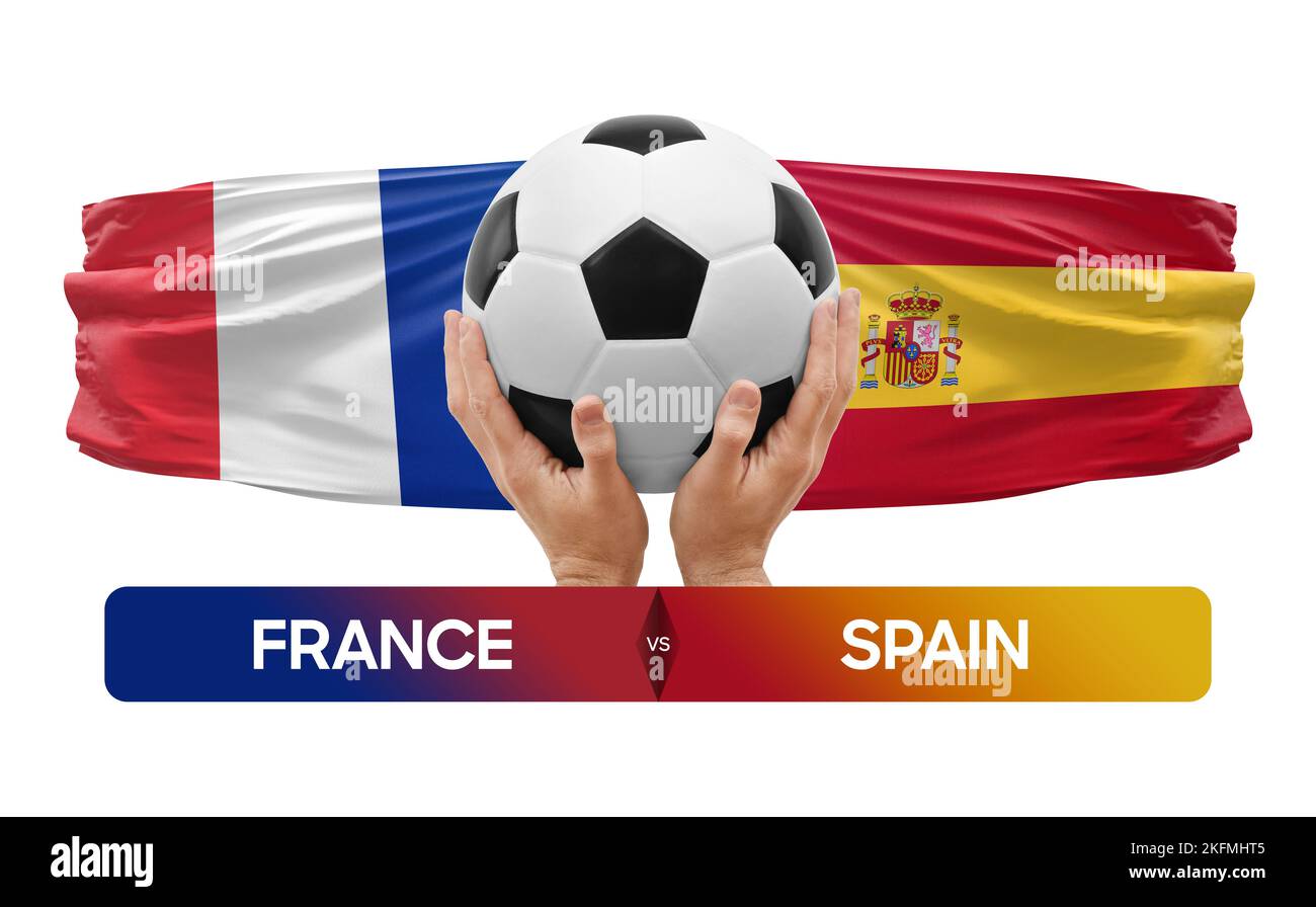 France vs Spain national teams soccer football match competition