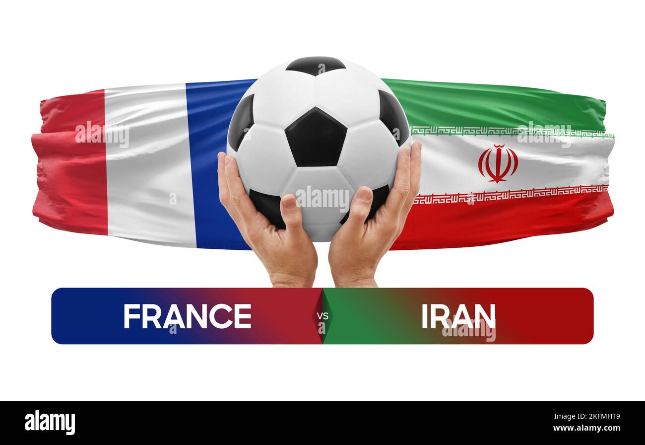 France vs Iran national teams soccer football match competition concept
