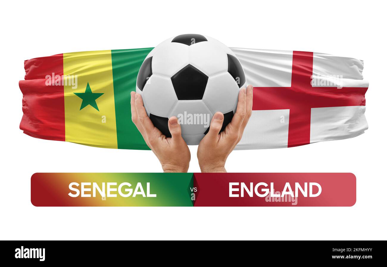 Senegal vs England national teams soccer football match competition