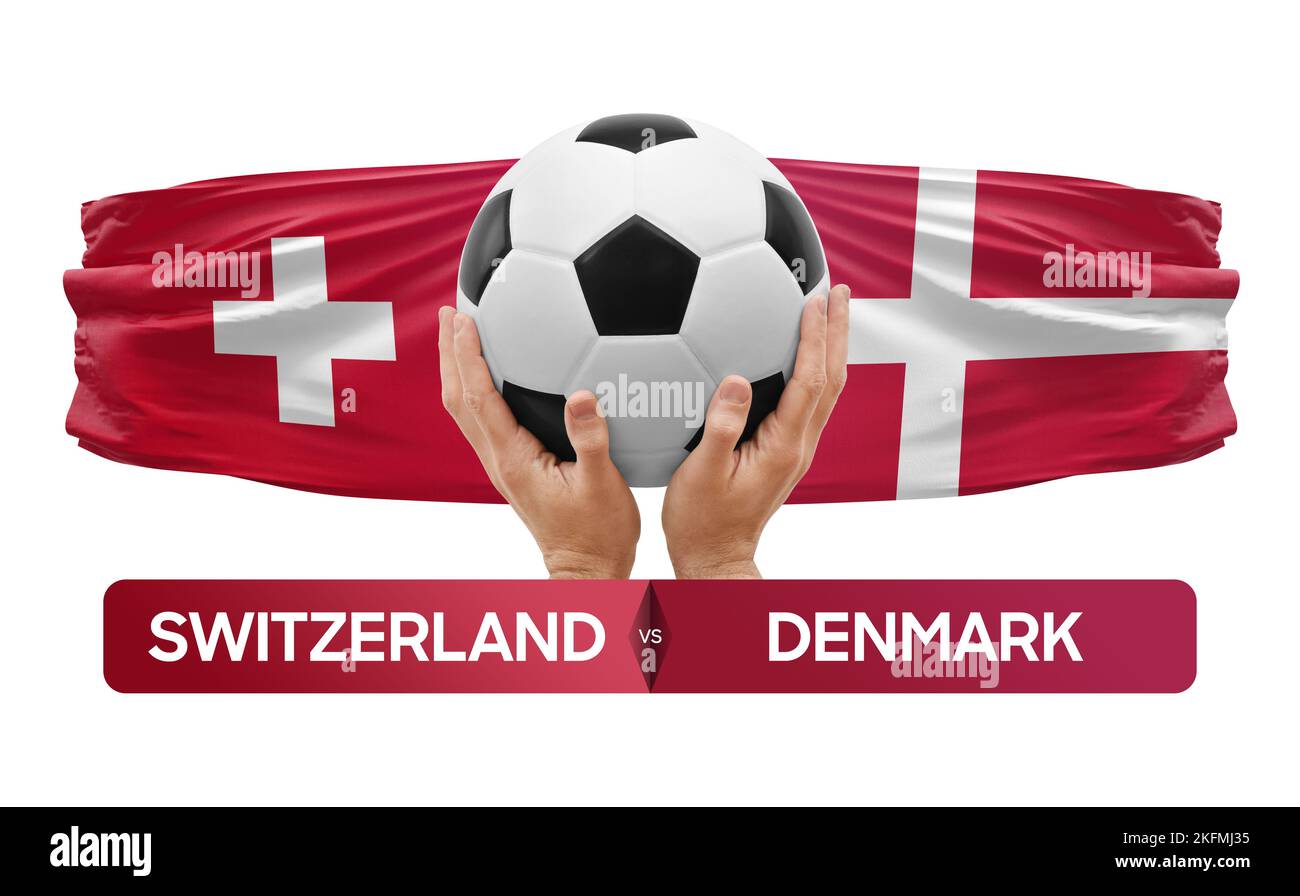 Switzerland vs Denmark national teams soccer football match competition