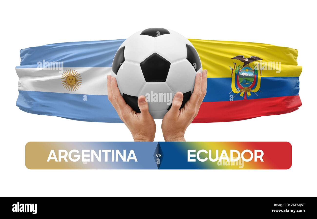 Argentina vs Ecuador national teams soccer football match competition ...