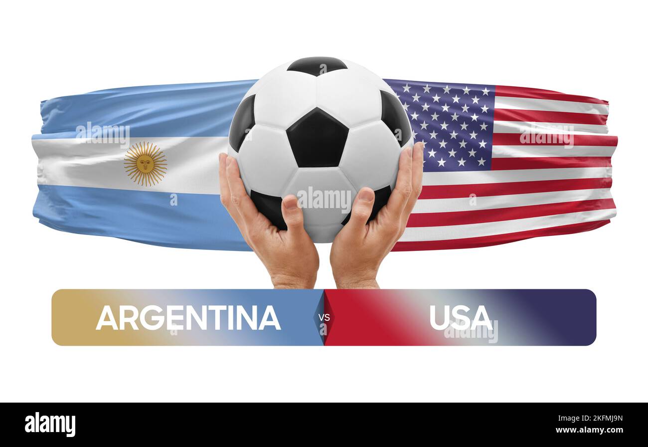 Argentina vs USA national teams soccer football match competition