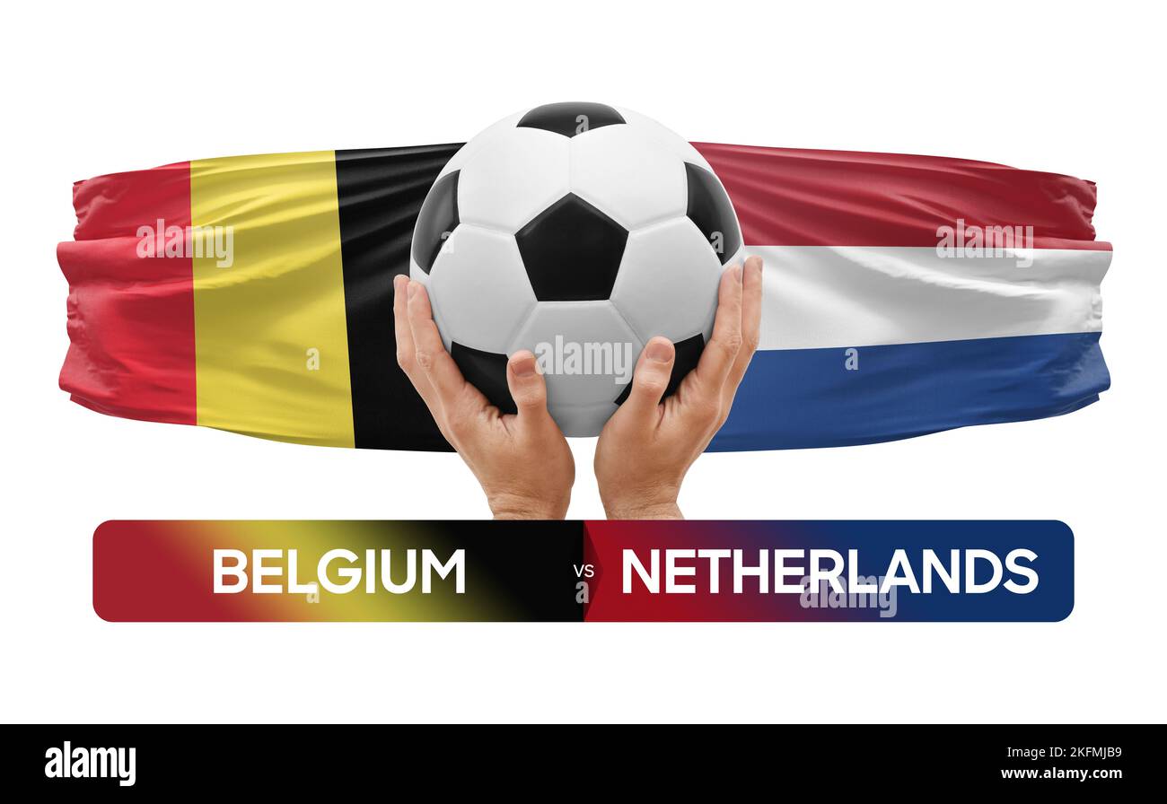 Belgium vs Netherlands national teams soccer football match competition