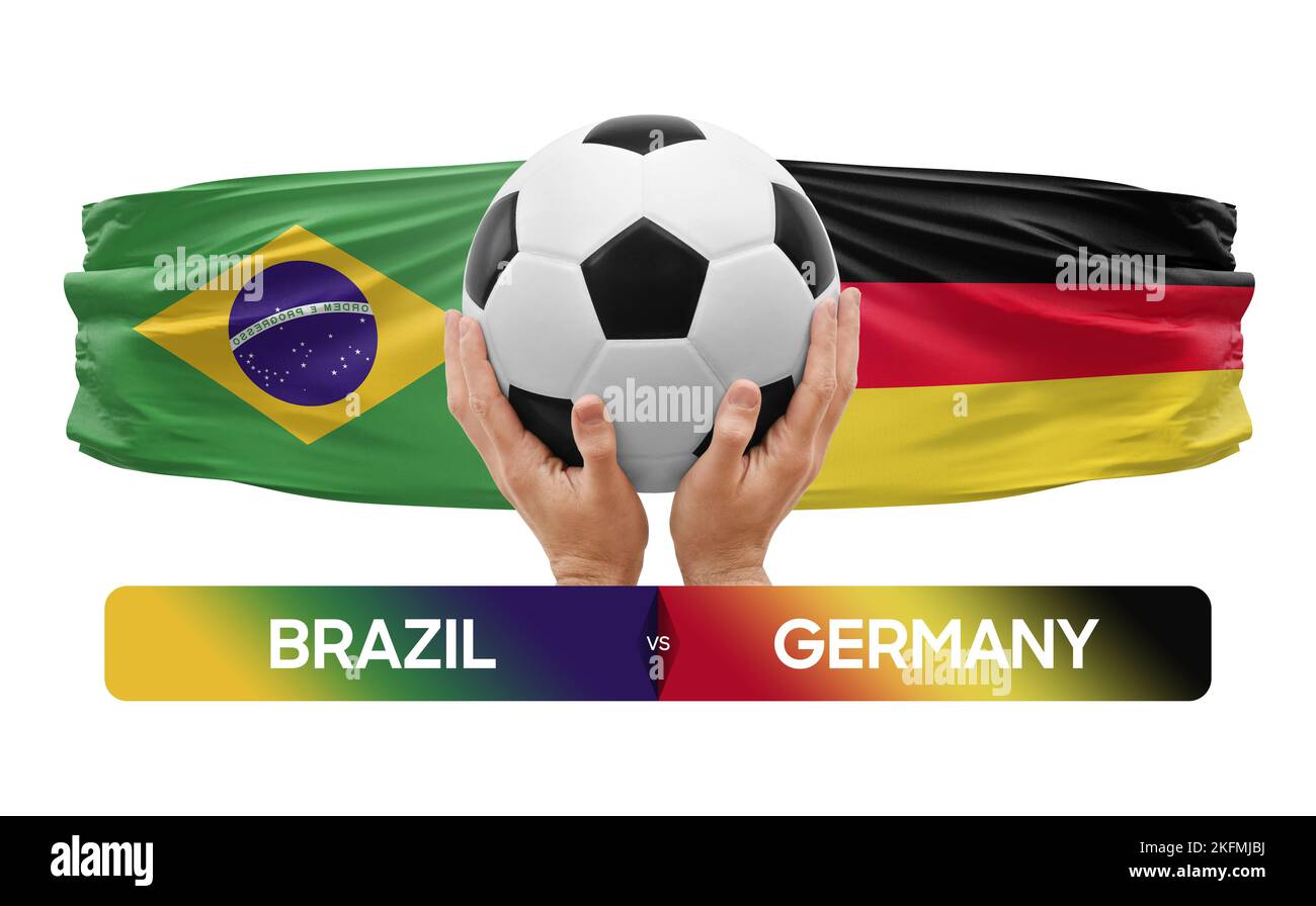 Brazil vs Germany national teams soccer football match competition