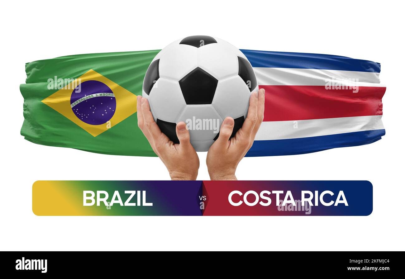 Brazil vs Costa Rica national teams soccer football match competition