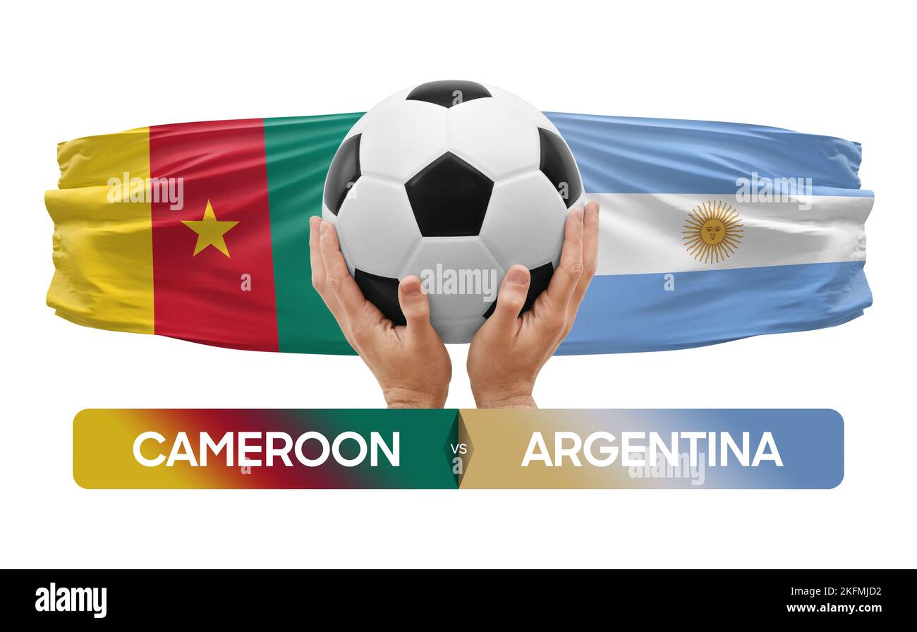 Cameroon vs Argentina national teams soccer football match competition