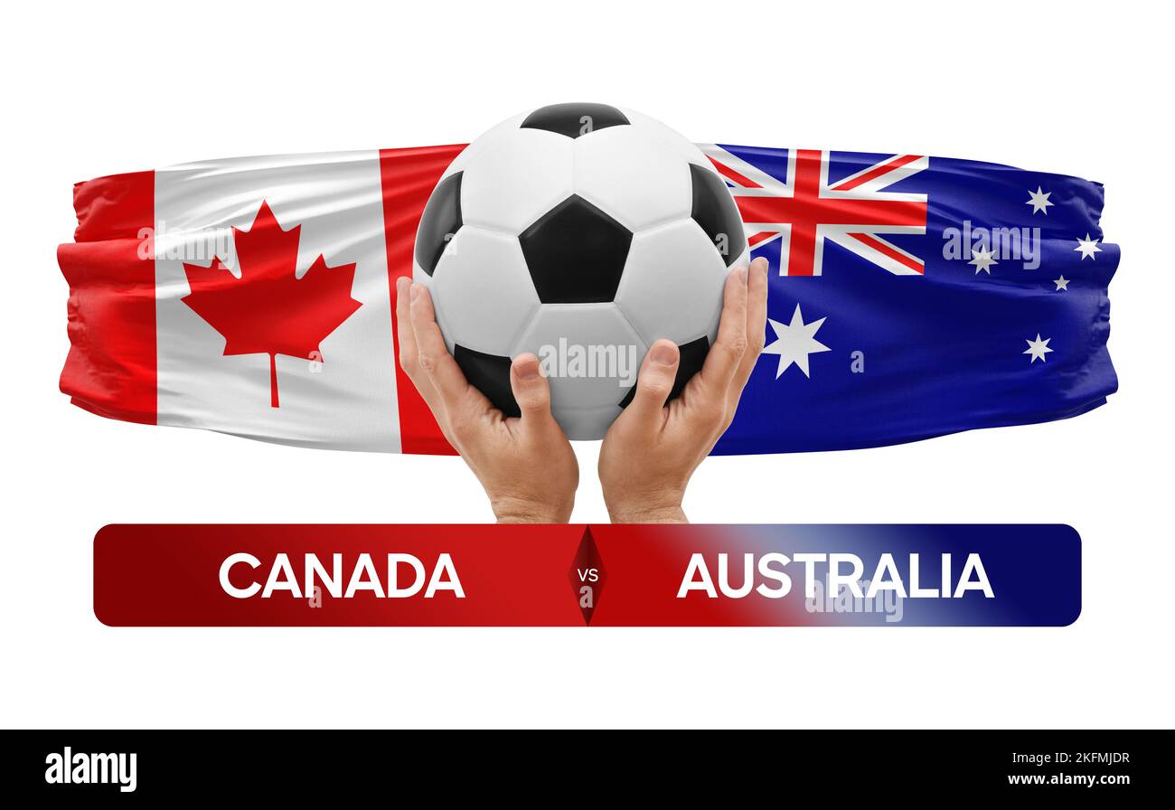 Canada vs Australia national teams soccer football match competition