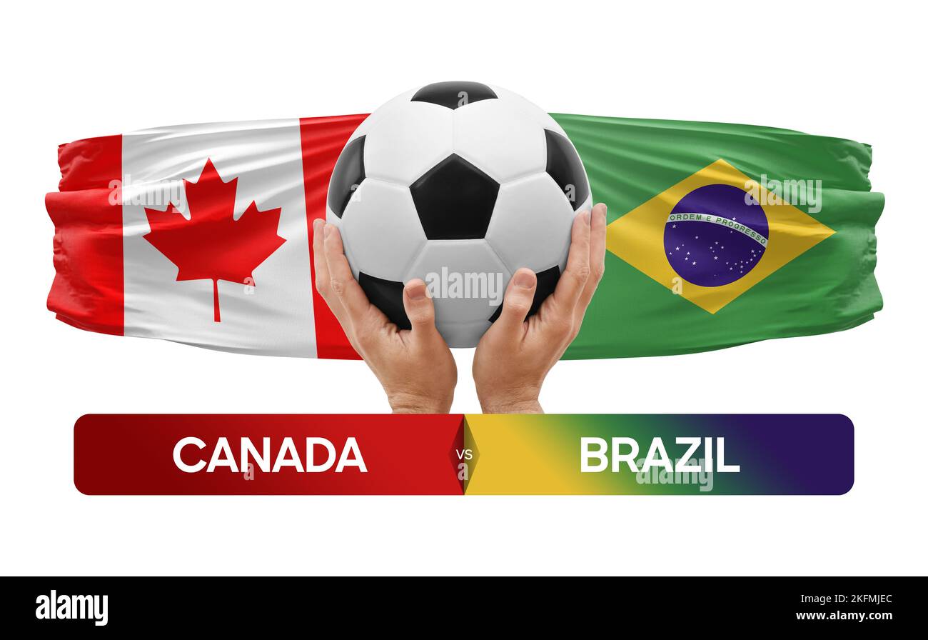 Canada vs Brazil national teams soccer football match competition