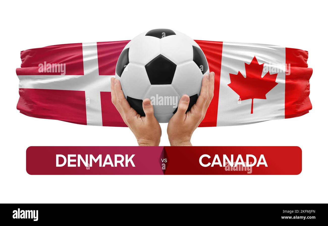 Denmark vs Canada national teams soccer football match competition