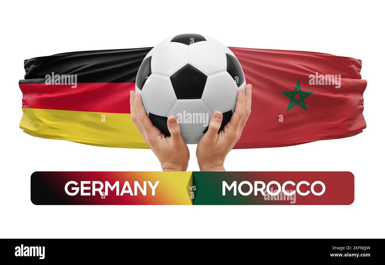 Germany vs Morocco national teams soccer football match competition