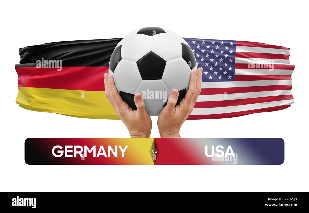 Germany vs USA national teams soccer football match competition concept