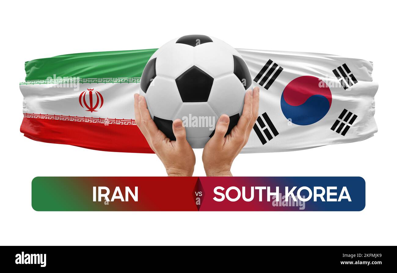 Iran vs South Korea national teams soccer football match competition