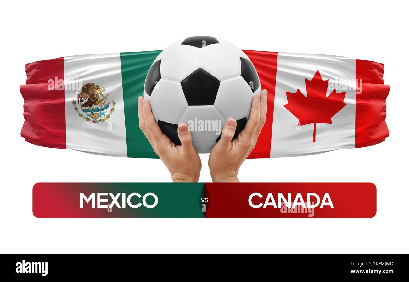 Mexico vs Canada national teams soccer football match competition