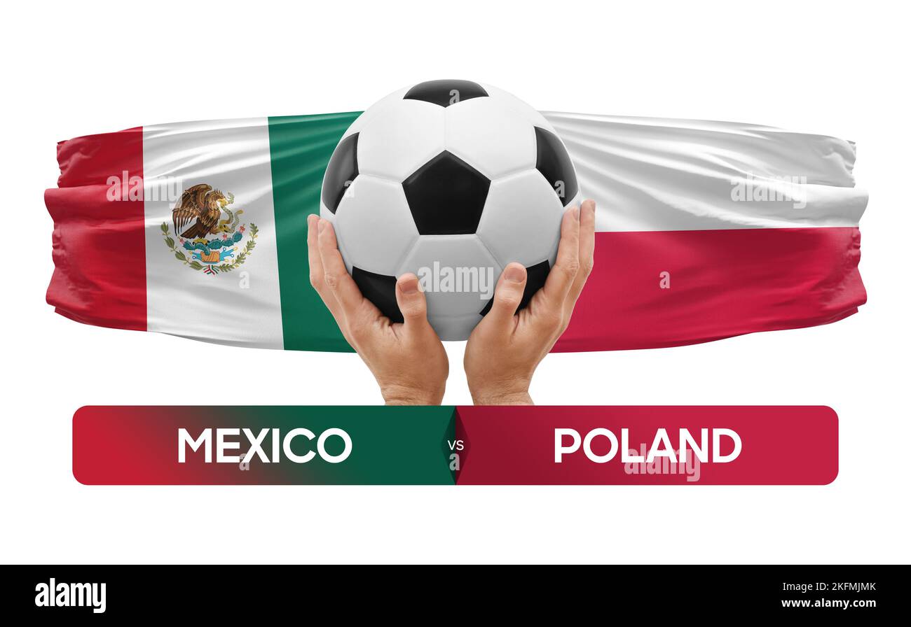 Mexico vs Poland national teams soccer football match competition