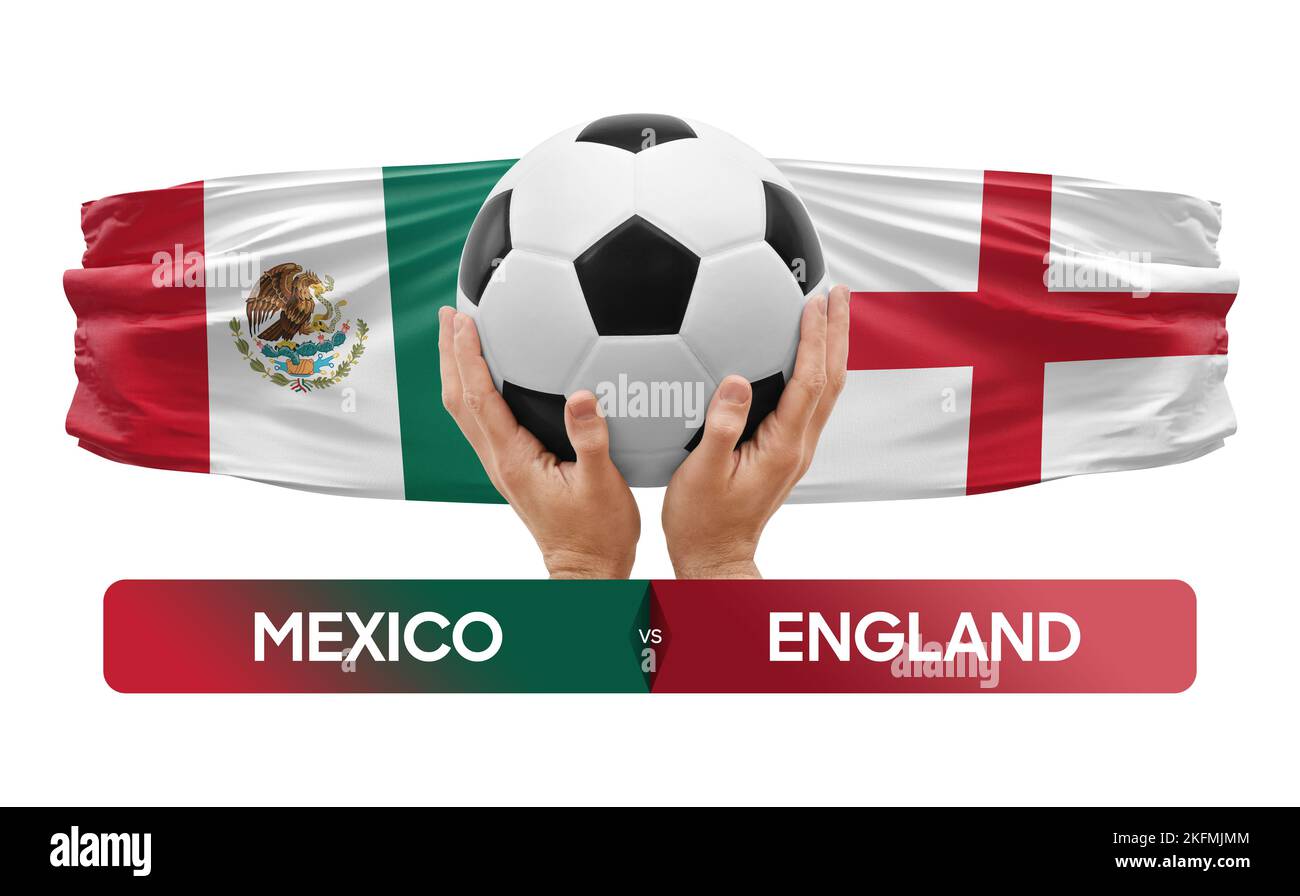 Mexico vs England national teams soccer football match competition