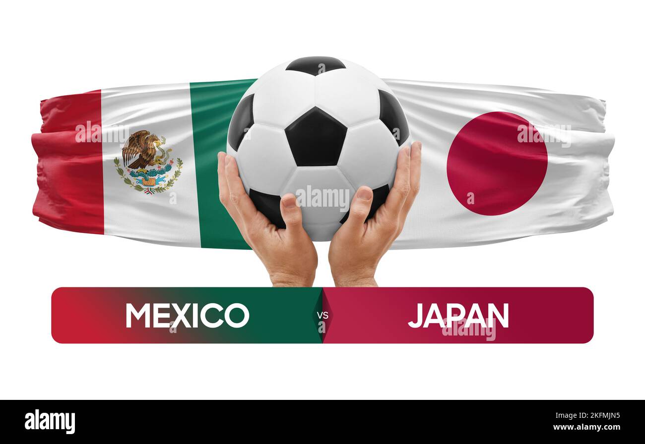 Mexico vs Japan national teams soccer football match competition