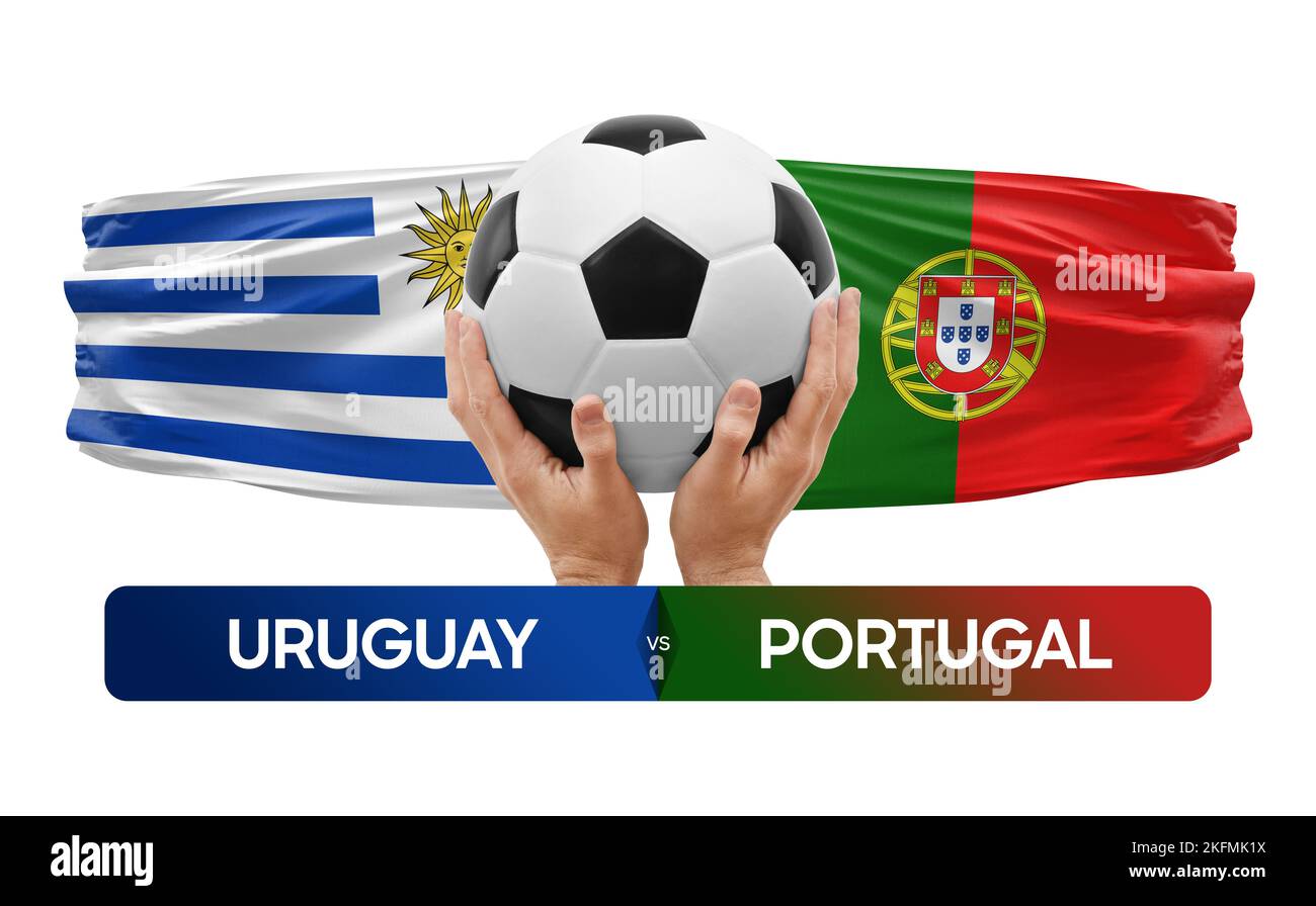 Uruguay vs Portugal national teams soccer football match competition