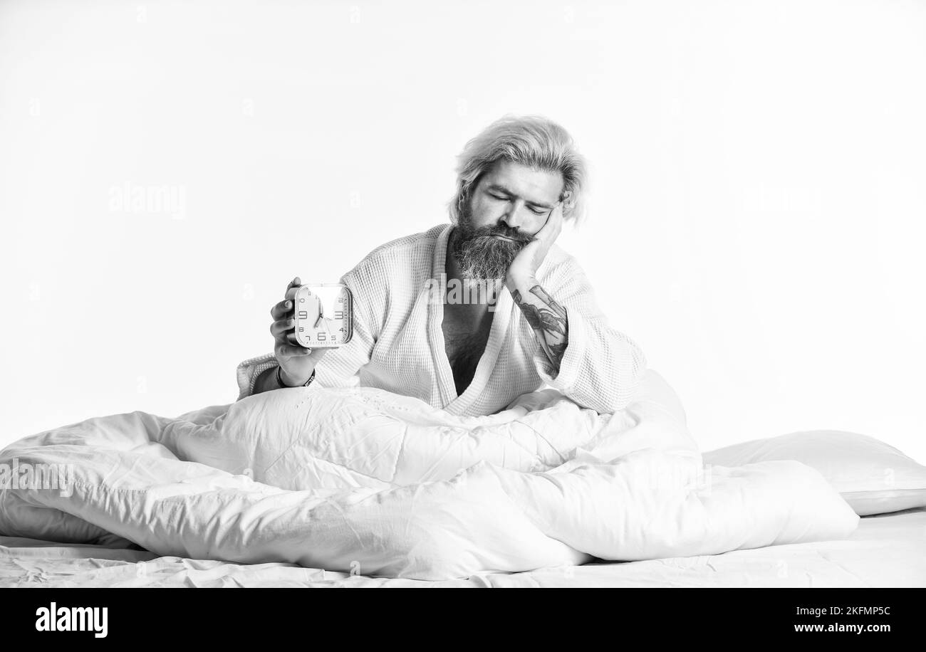 lack of time. suffering insomnia and sleep disorder. bedtime. Destroy