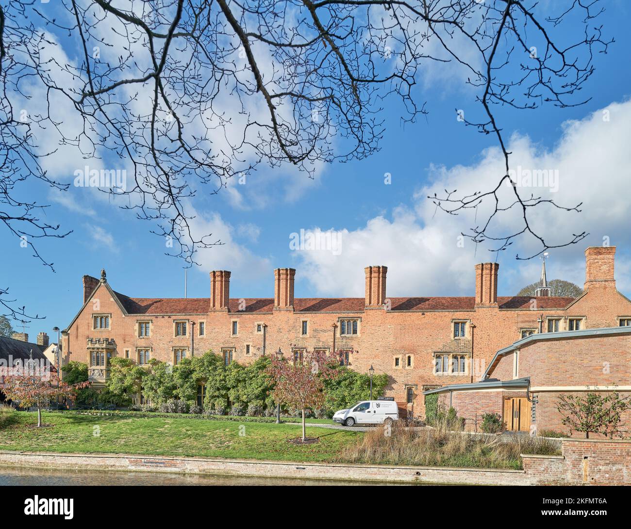 Magdalene College University Cambridge England River Cam Sunny A Hi res 