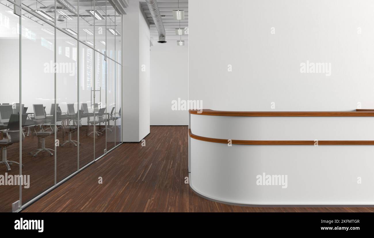 Office reception area and wall hi-res stock photography and images - Alamy