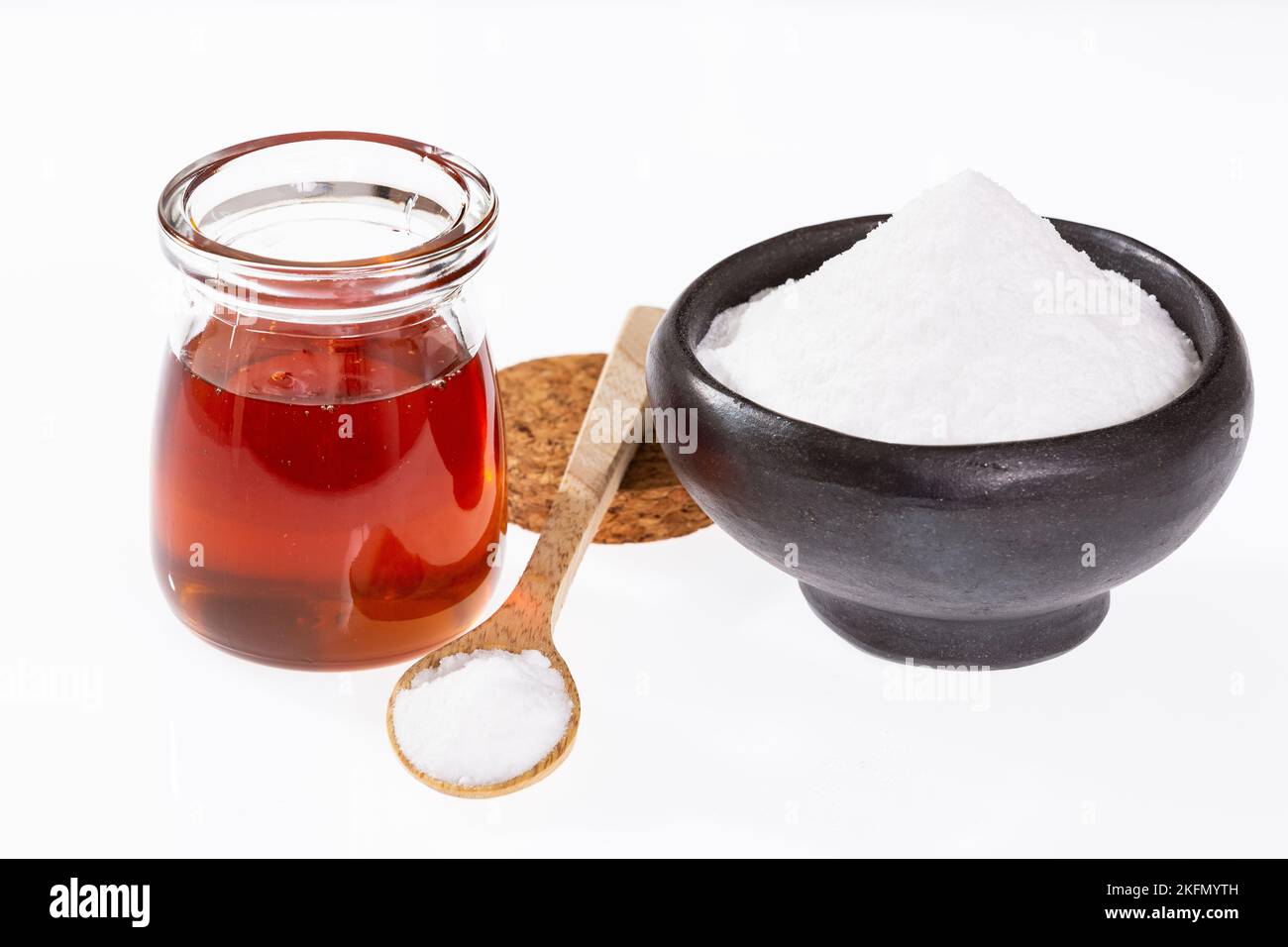 Baking Soda And Honey Bee Mixture That Provides Many Health Benefits Stock Photo Alamy