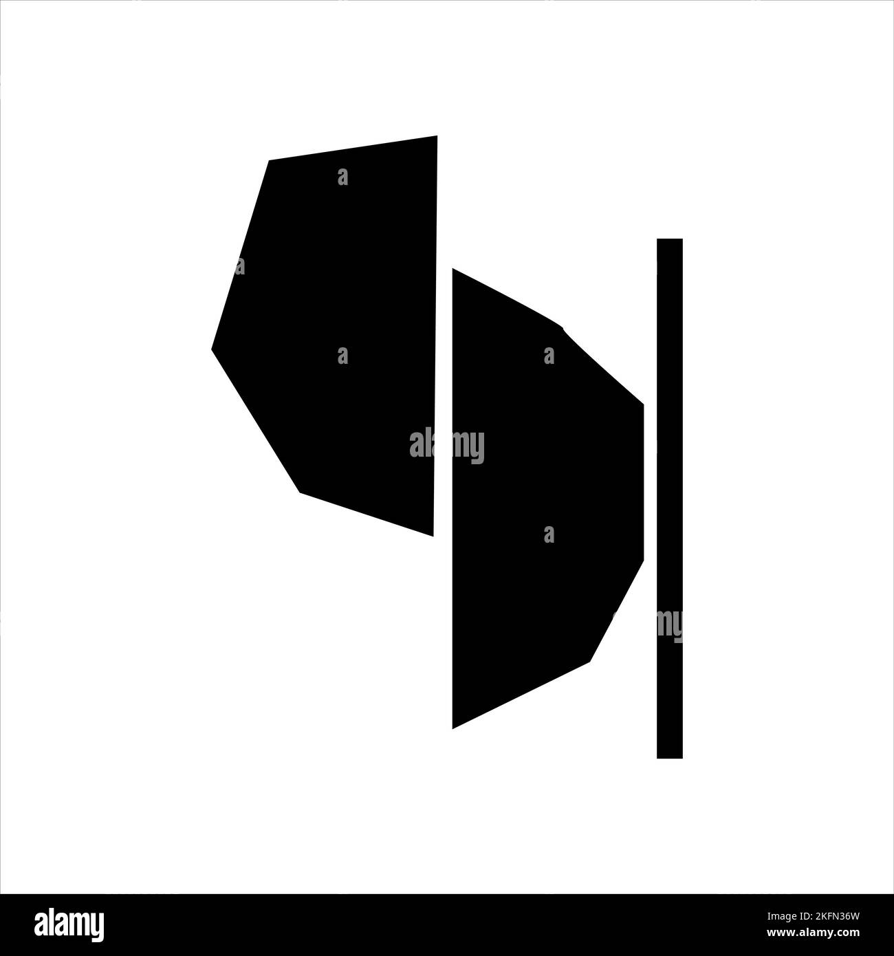 Organic black blobs irregular shape. Abstract shapes vector set, simple forms Stock Vector