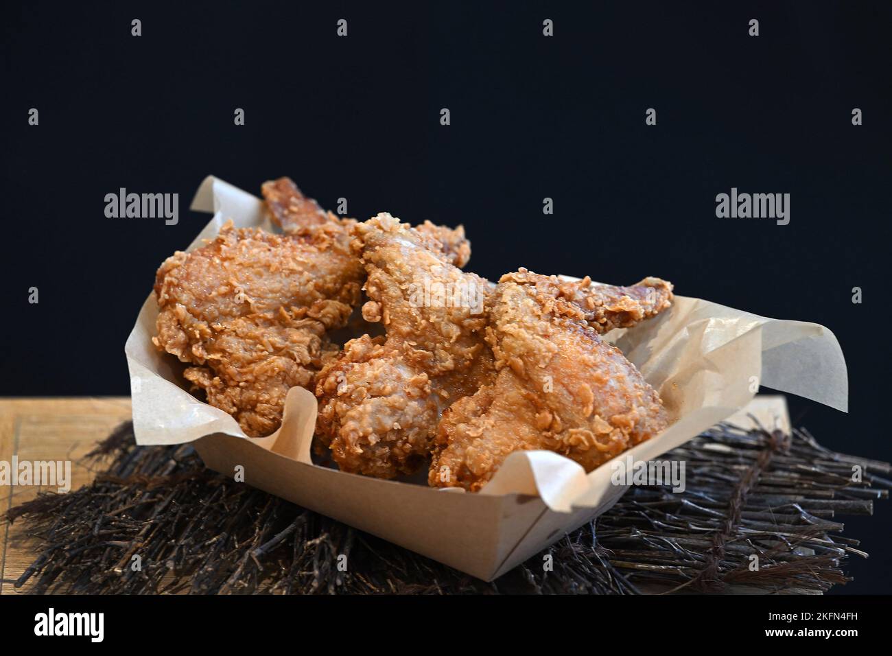 Stock shot deep fried chicken. Birmingham UK. November 2022 Stock Photo