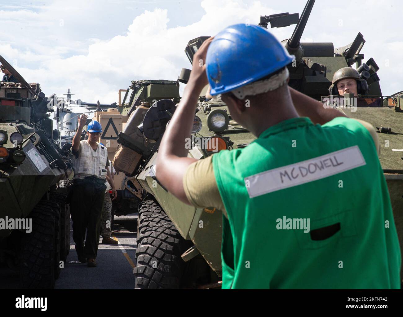 U.S. Marine Corps Cpl. Darrick McDowell, an avionics electronics
