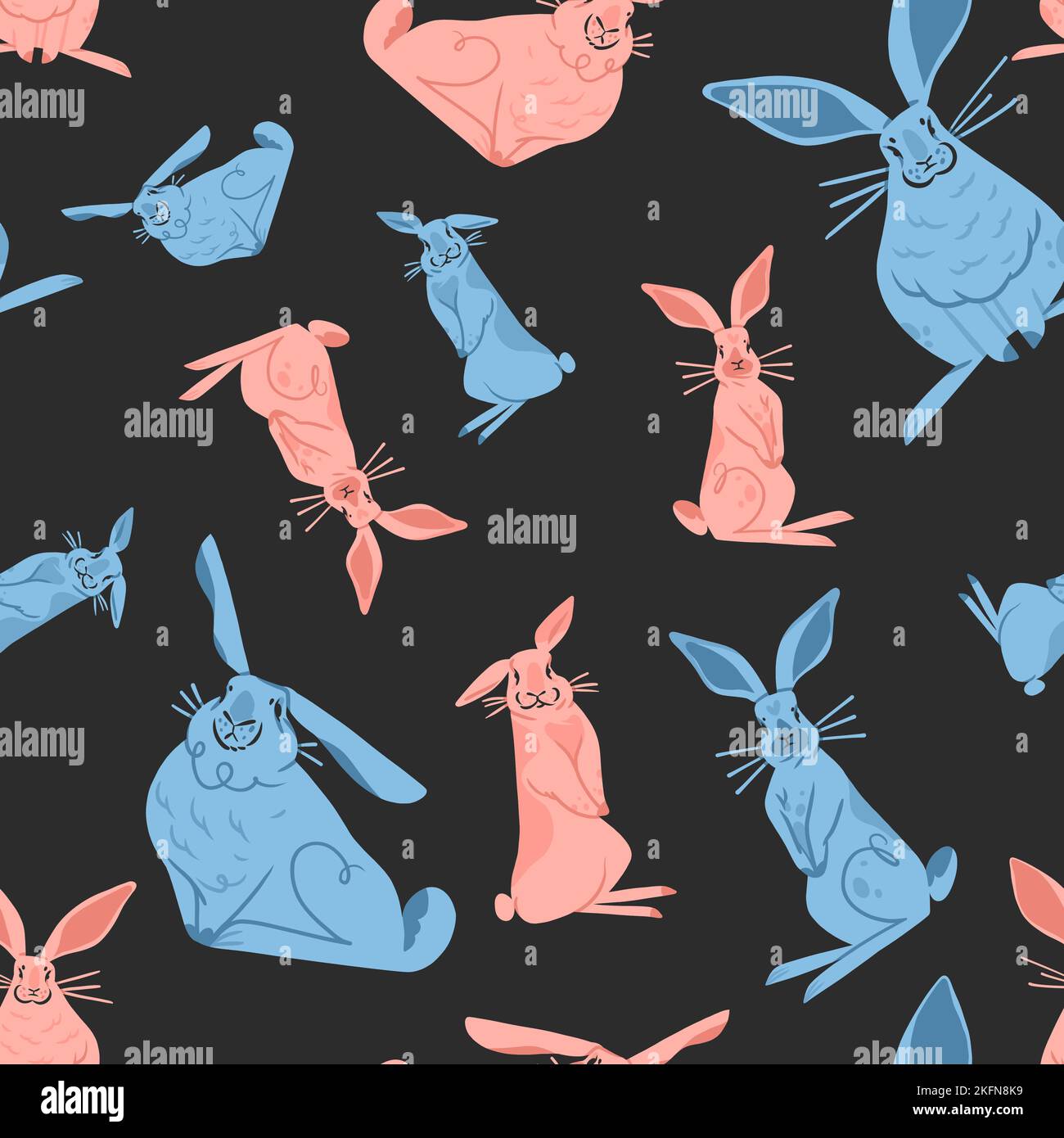 Abstract Bunny Clip Art