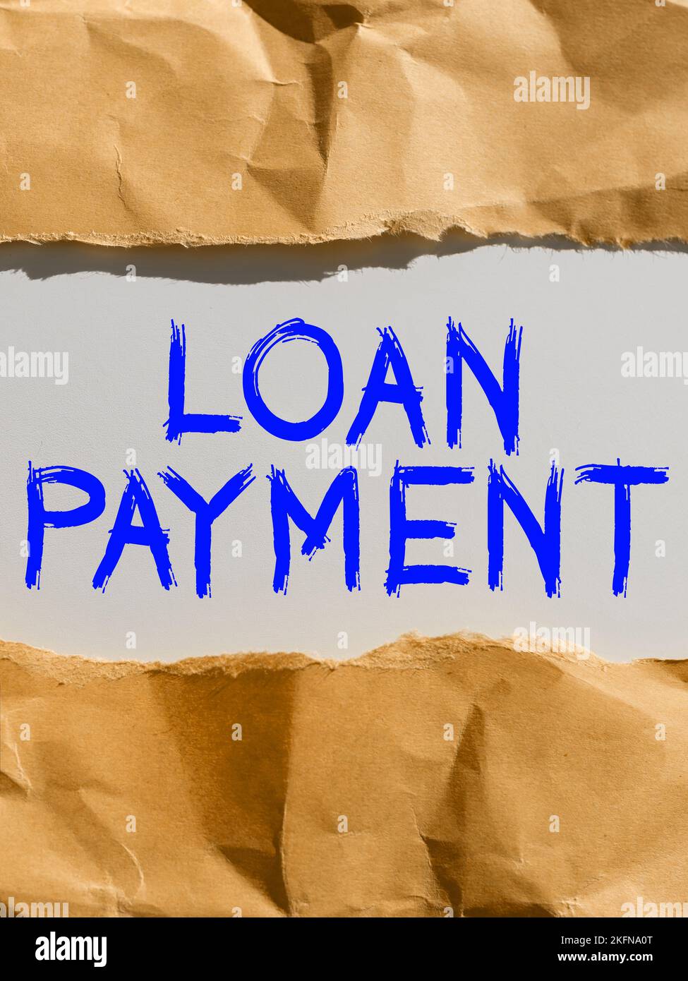 Text caption presenting Loan Payment. Business showcase Something lent