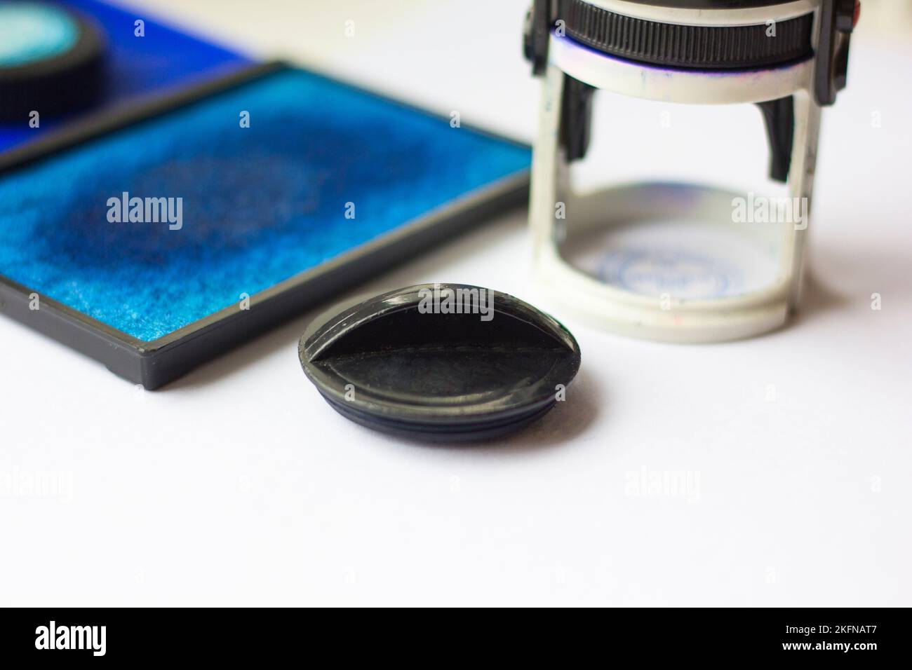 Stamp, instead with ink closeup Stock Photo Alamy
