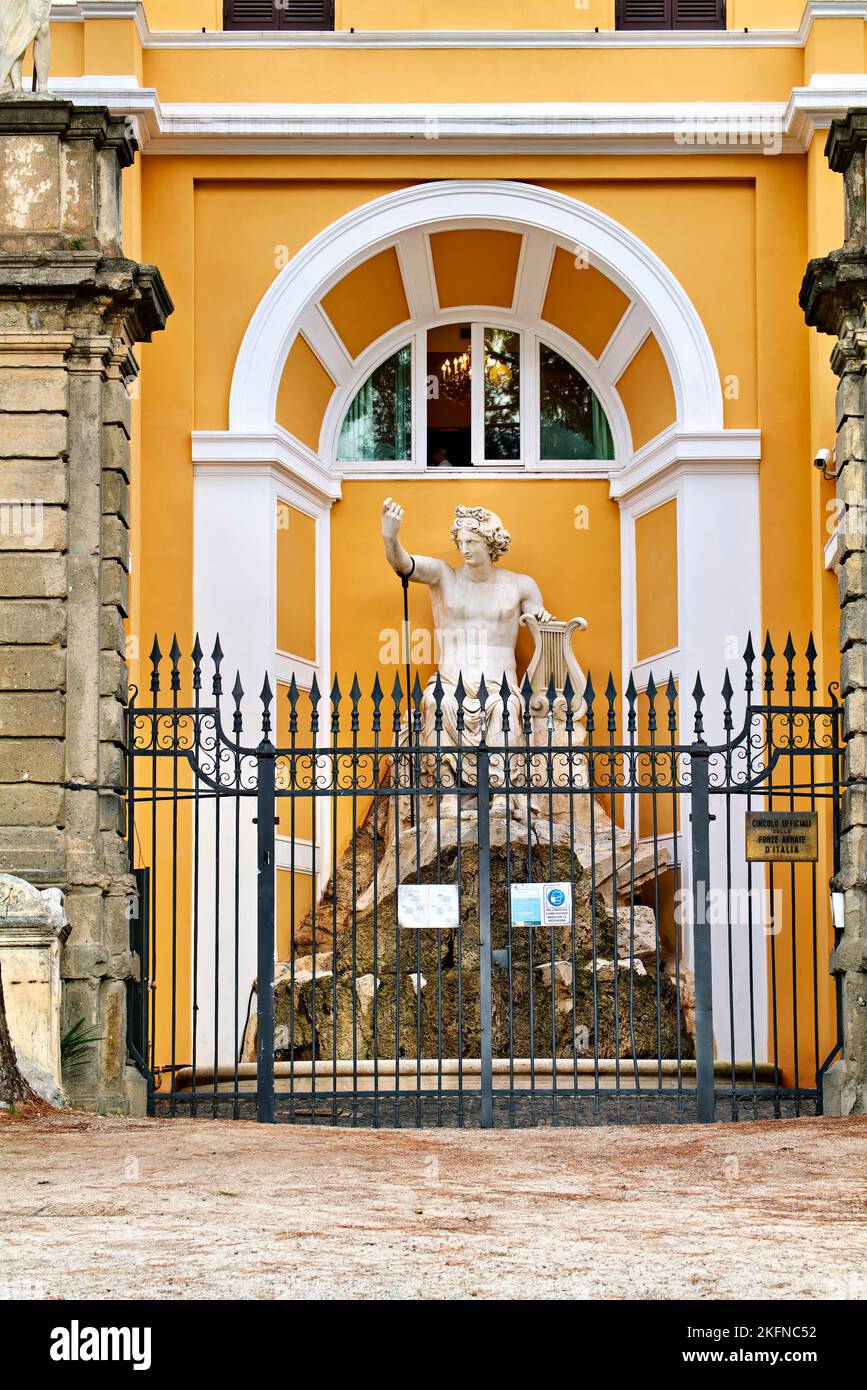 Rome Lazio Italy. The Galleria Nazionale d'Arte Antica or National Gallery of Ancient Art, an art museum in Palazzo Barberini. Apollo Citaredo statue Stock Photo