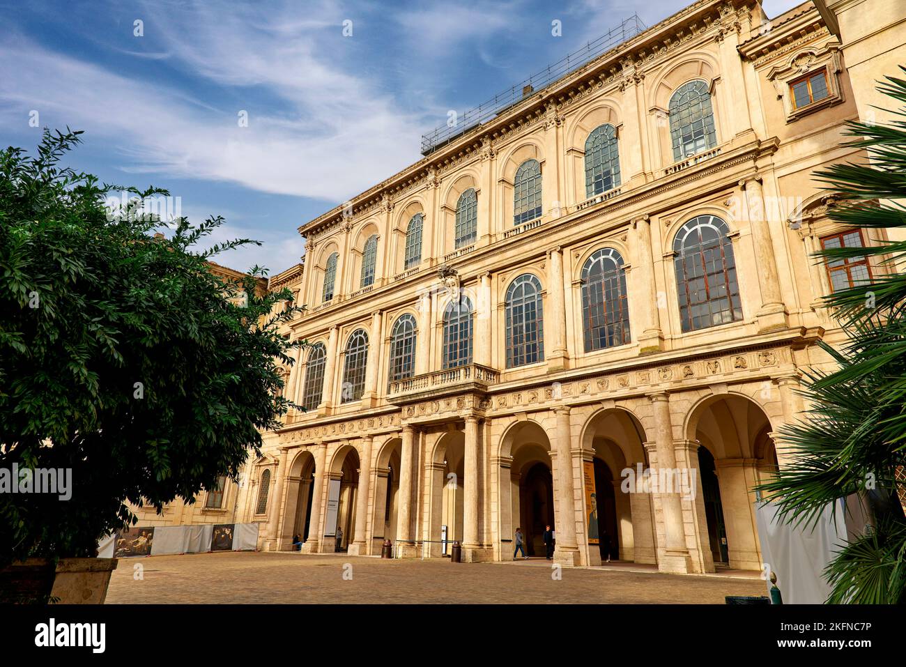 Rome Lazio Italy. The Galleria Nazionale d'Arte Antica or National Gallery of Ancient Art, an Rome Lazio Italy. The Galleria Nazionale d'Arte Antica or National Gallery of Ancient Art, an