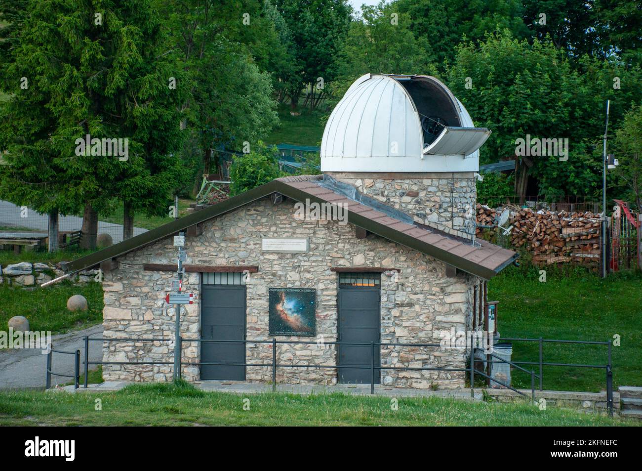 sormano observatory, italy, mount La Colma Stock Photo