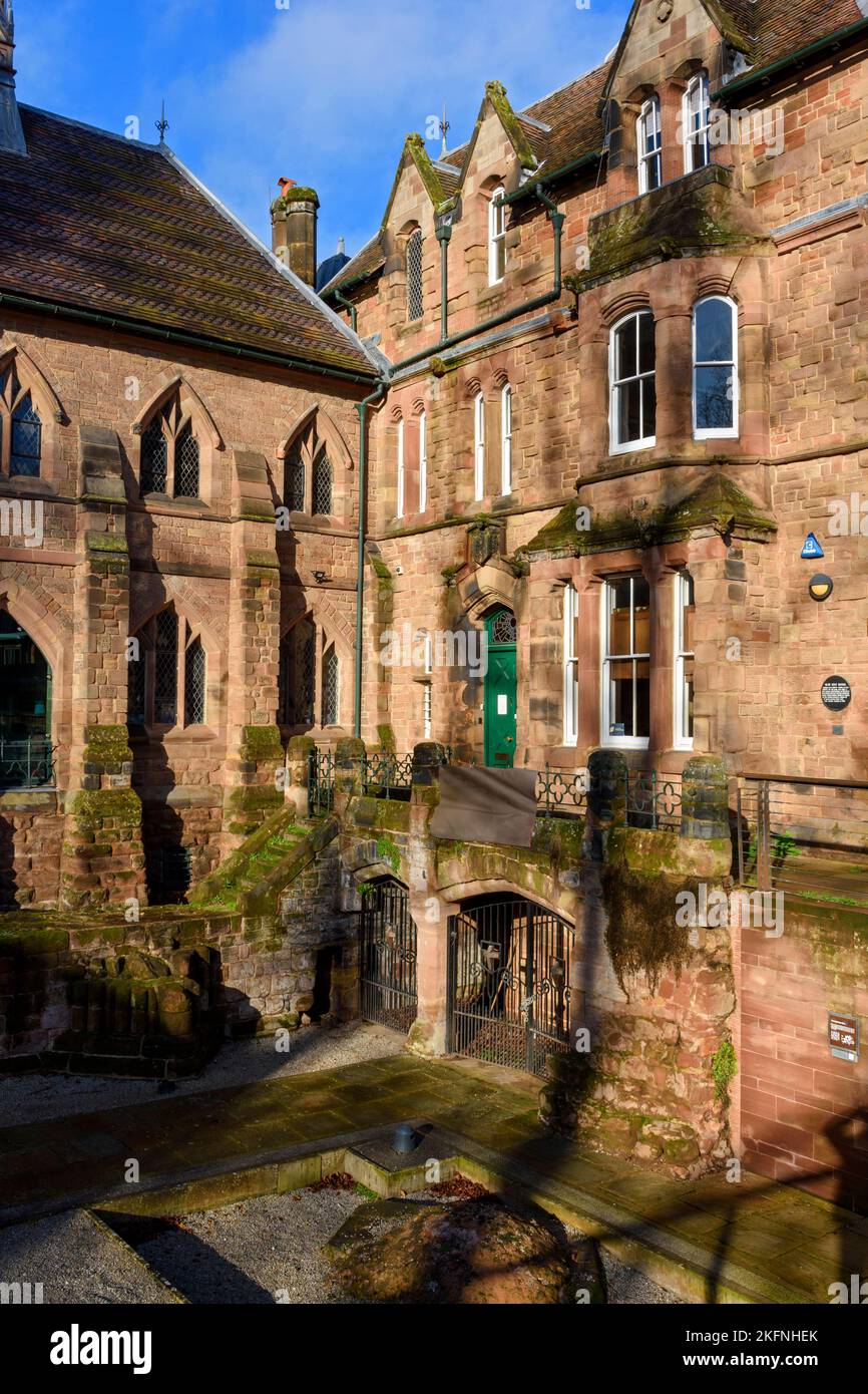 The Old Blue Coat School building, built in 1856. Priory Row, Coventry