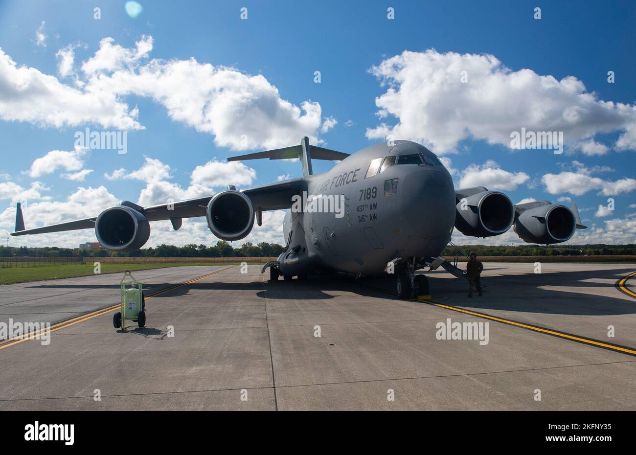 A C17 Globemaster III aircraft of the 437th Airlift Wing from Joint